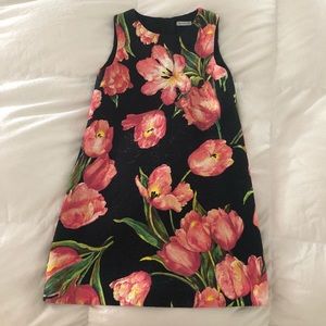 DOLCE & GABBANA Black Dress with Floral design